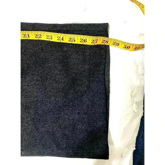 Vintage Bass Women's Wool Cashmere Blend High Rise Wide Leg Pants Size 14 Career - Picture 6 of 9